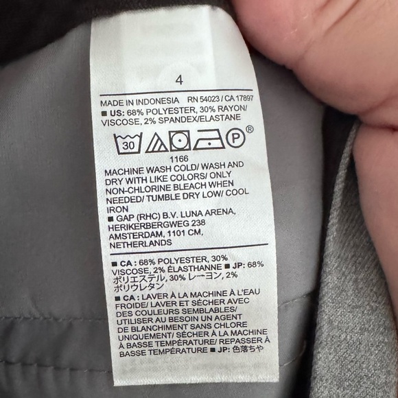 NWT Banana Republic Ryan gray dress pant Size 4 - Picture 9 of 10